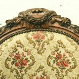 Paire de chaises Napoléon III en acajou sculpté XIX siècle