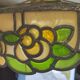Tiffany-style glass and lead suspension - mid 20th century.