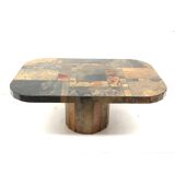 Vintage brutalist coffee table made in the 1970s