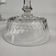 Set of 7 champagne glasses in crystal XIXth