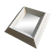 White wooden mirror