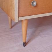 Commode vintage en bois clair des années 1970