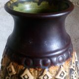 German ceramic vase from manufacturs "Jasba" 60s west Germany