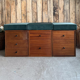 Trio of vintage chests of drawers