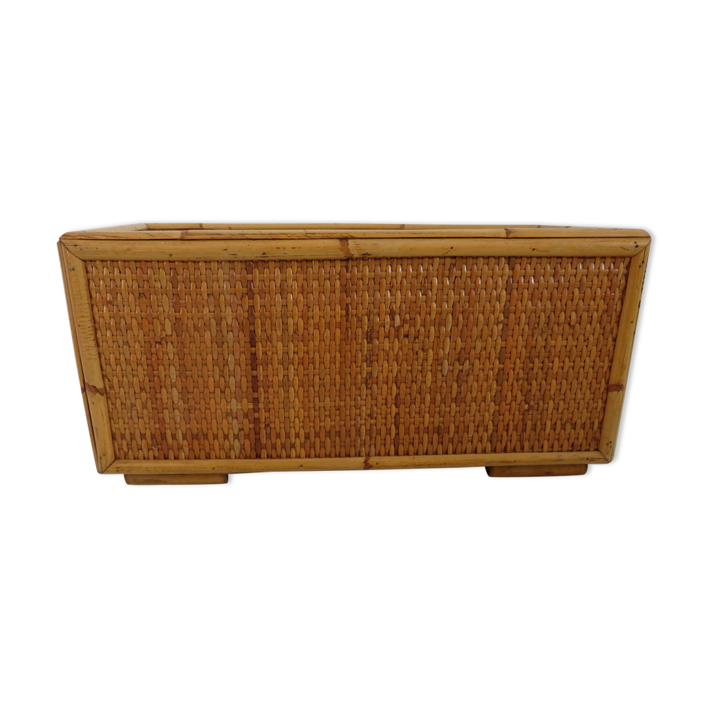 GRANDE CORBEILLE PANIER En Rotin Osier Rangement Decoration EUR 18,00 - FR