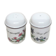 Salière and pepper shaker Villeroy and Boch botanical decoration