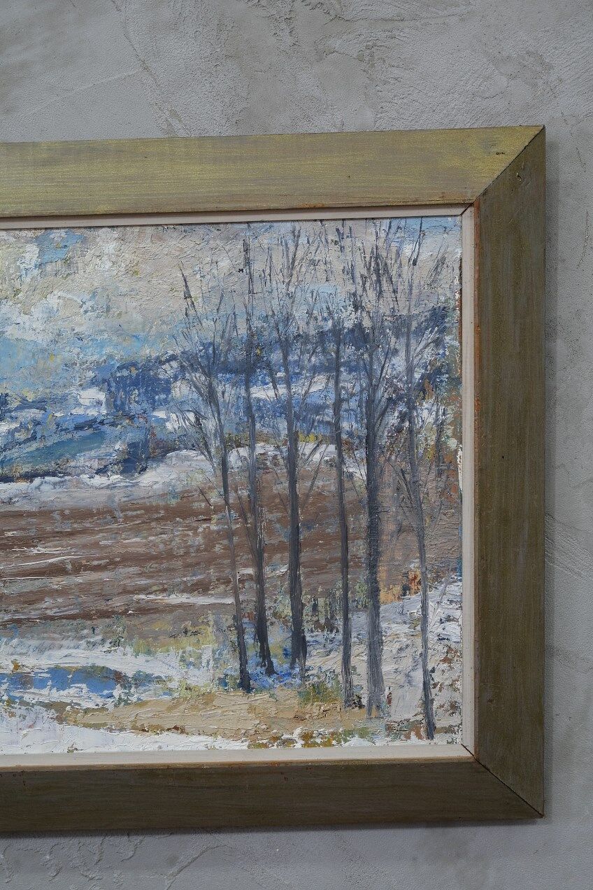 Erik Ström, Swedish painting, 1970s, Oil on panel, Framed