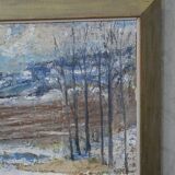 Erik Ström, Swedish painting, 1970s, Oil on panel, Framed