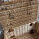Valise osier cuir