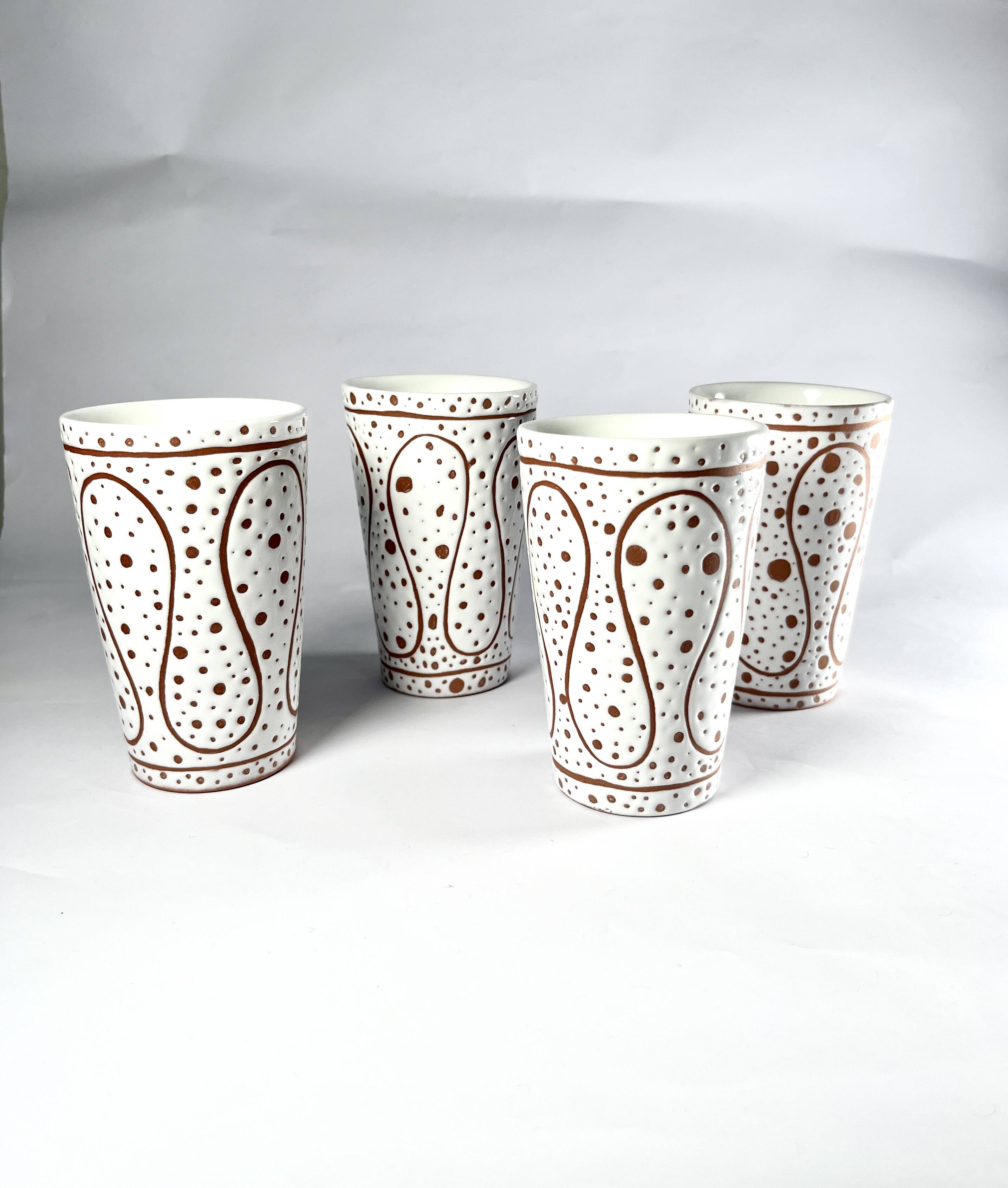 Verres à eau en céramique