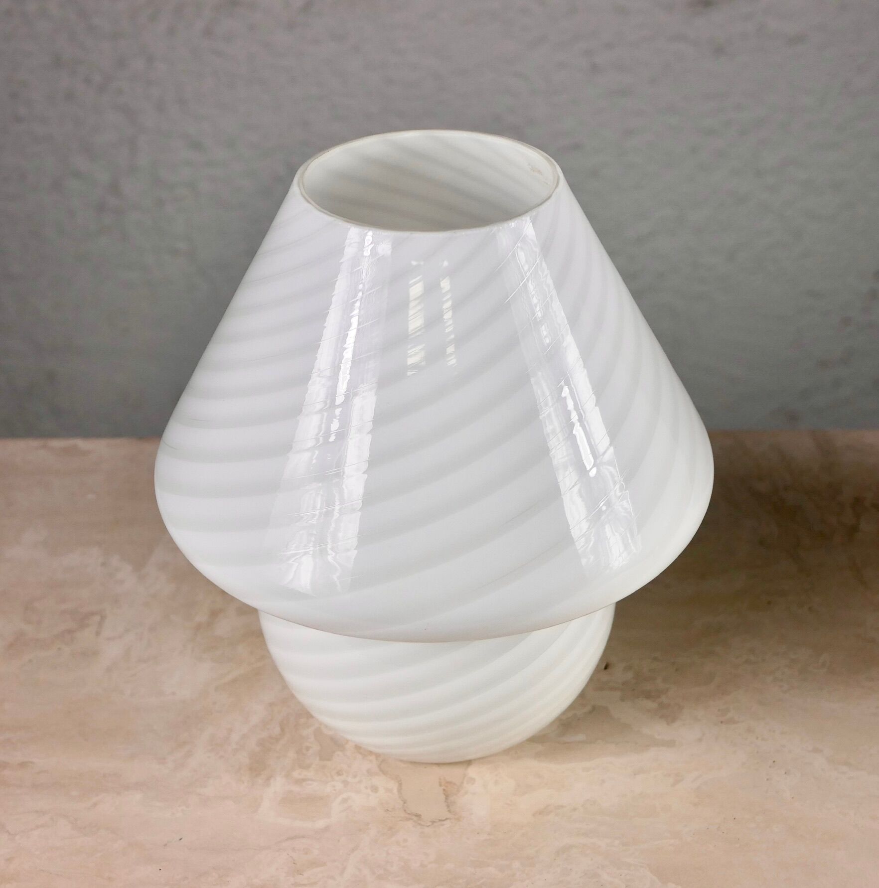 Murano glass mushroom lamp