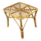 Vintage Italian bamboo square coffee table, 1960s.