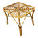 Vintage Italian bamboo square coffee table, 1960s.