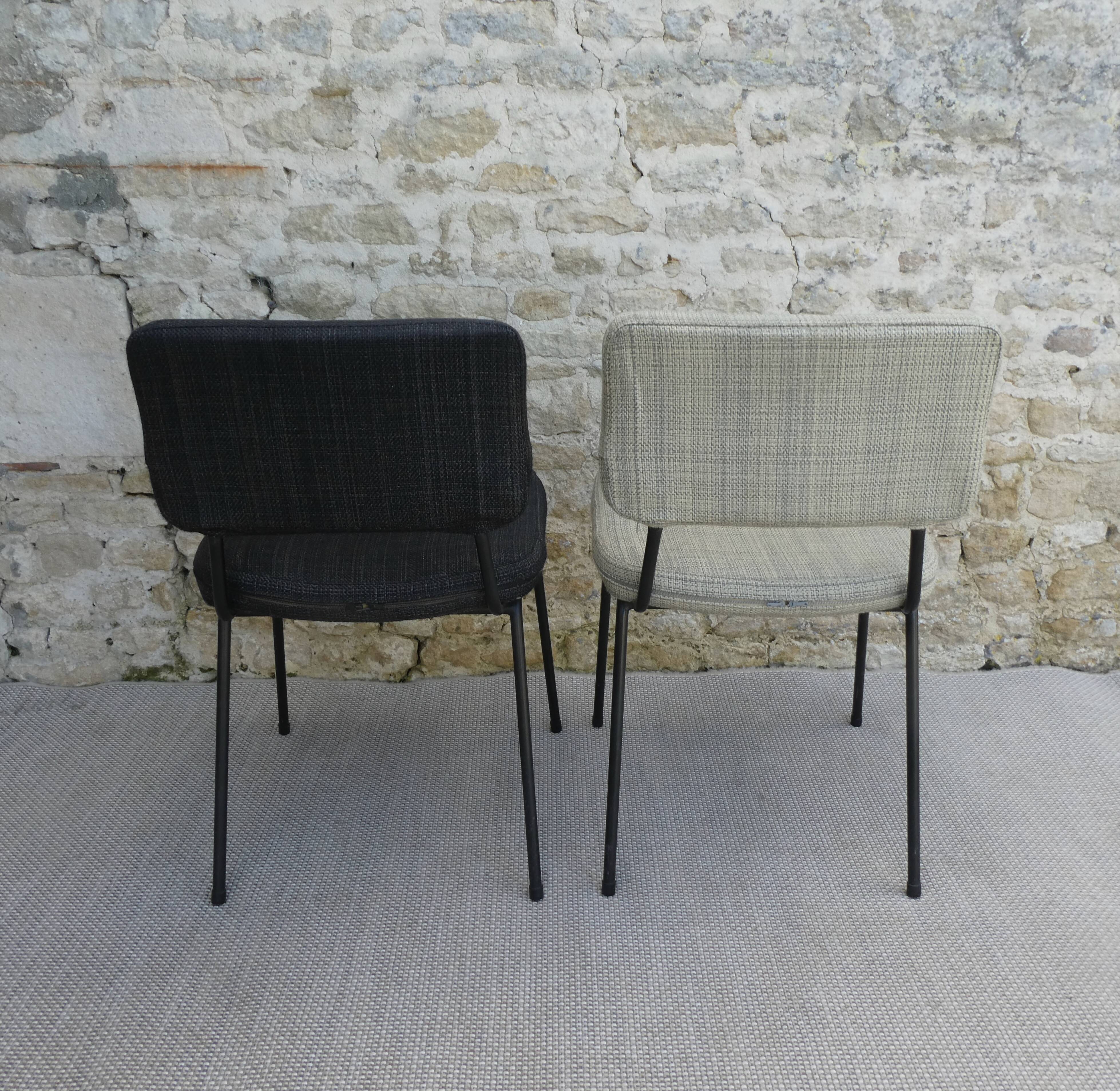 Pair of André Simard chairs for Airborne, 60s