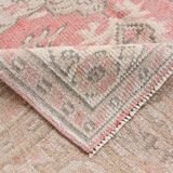Soft Red & Beige Entryway Handmade Vintage Rug, 170x261 Cm