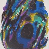 Alfred manessier: color composition - original lithograph