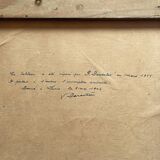 Oil painting on canvas landscape dated 1904