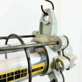 Grey Industrial Hanging Tube Light from Elektrosvit, 1980s