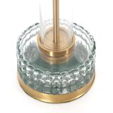 Pair of Scandinavian glass lamps