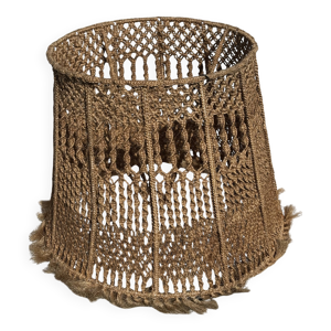 abat jour en macramé