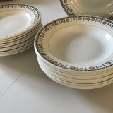 Set of 9 Saint Amand hollow plates