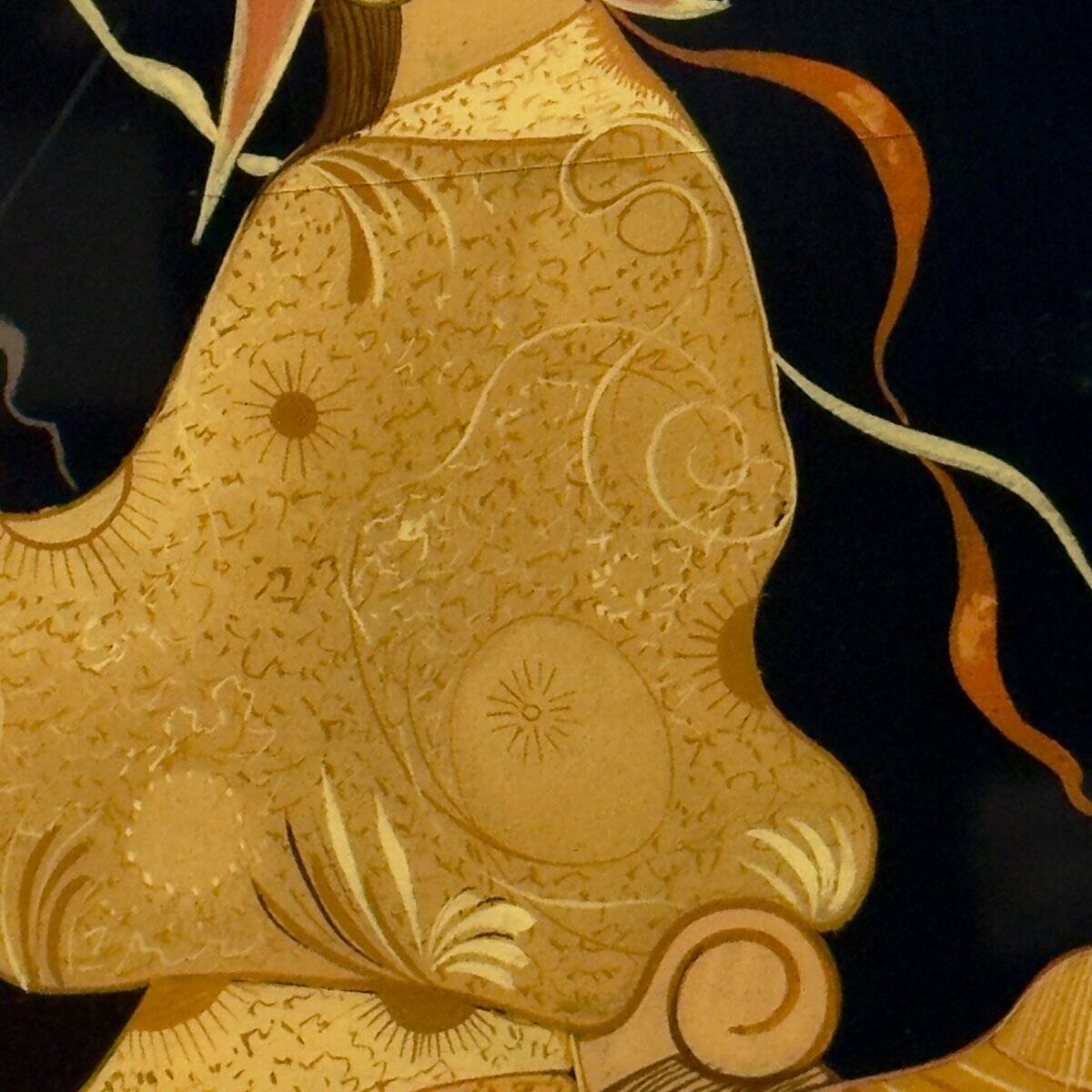 Vintage wooden art panel, Italy, 1963