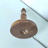 Pied de lampe en bois tourné