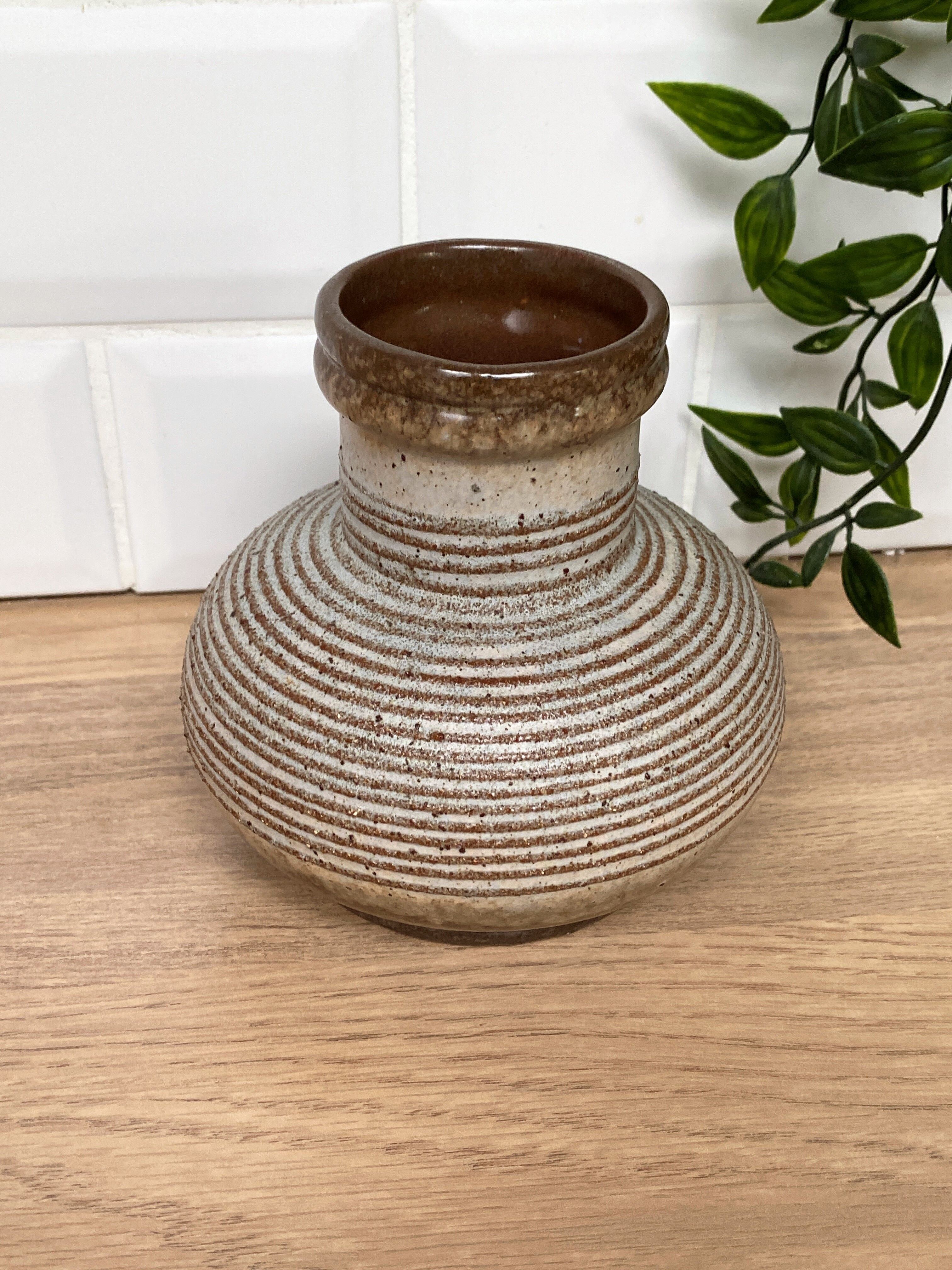Vase céramique vintage Strehla Germany