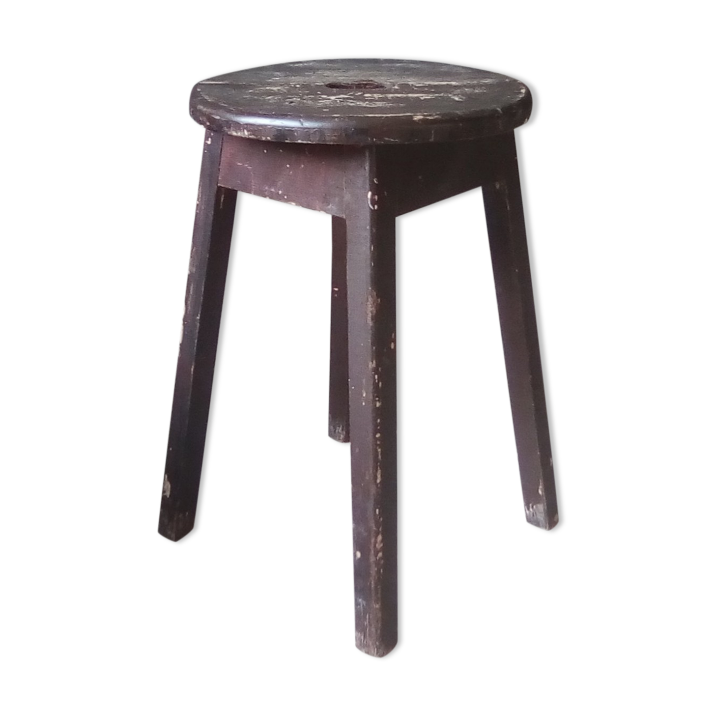 Vintage solid wood stool