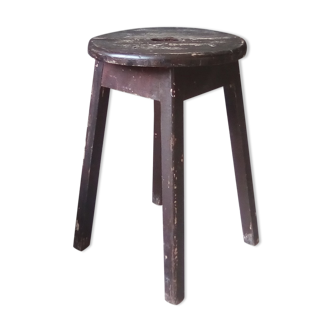 Vintage solid wood stool