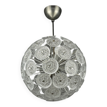 Lustre en cristal pissenlit, Italie, années 1960