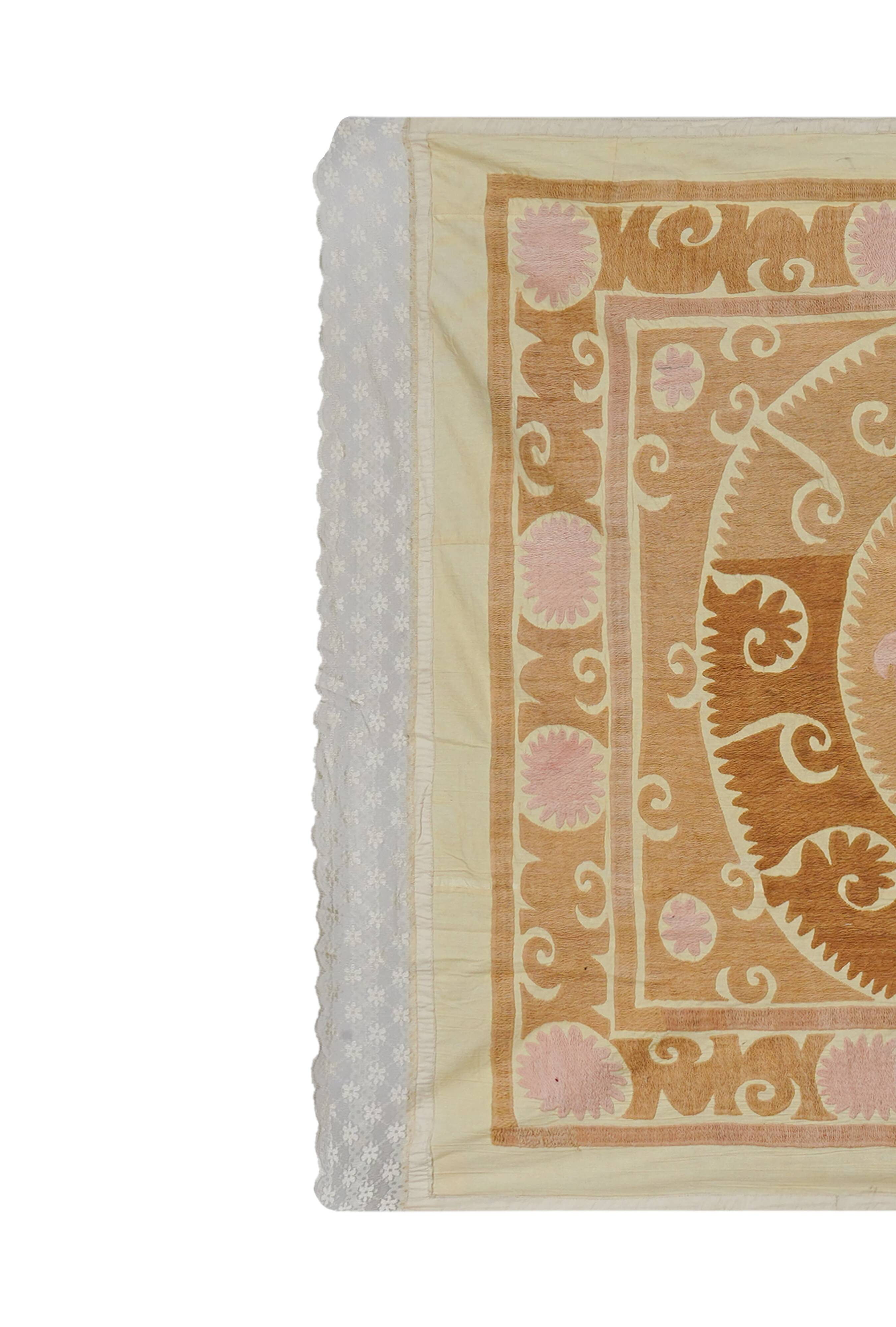 Vintage Turkish hand-knotted rug 133x154 cm