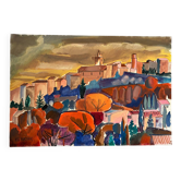 Village Pierrevert, Provence, signed Étienne Bucher