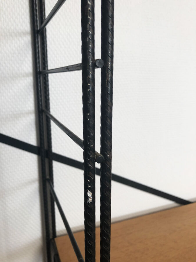 Three-sided String wall shelf, 1960