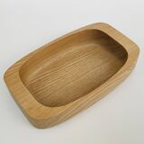 Solid wood bowl/plateau – vintage Scandinavian design – Sweden