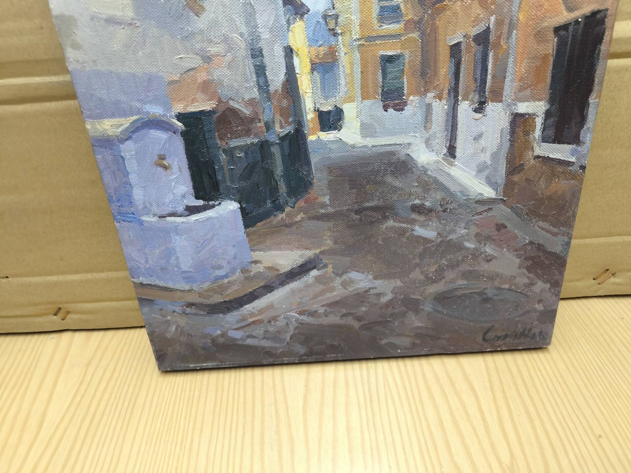 street new neighborhood painting