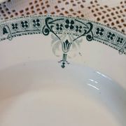 6 assiettes creuses anciennes Terre de fer