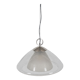 Mid-century glass and chrome hanging lamp, 1970s