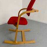 Stokke Varier Actulum red Scandinavian design rocking chair