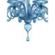 Venetian Blue Satin Murano Glass Chandelier by Simoeng