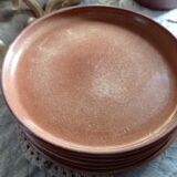 Set of five plates in sandstone
