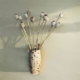 Vintage sandstone wall vase