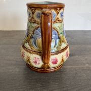 Ancien pichet barbotine Art Nouveau