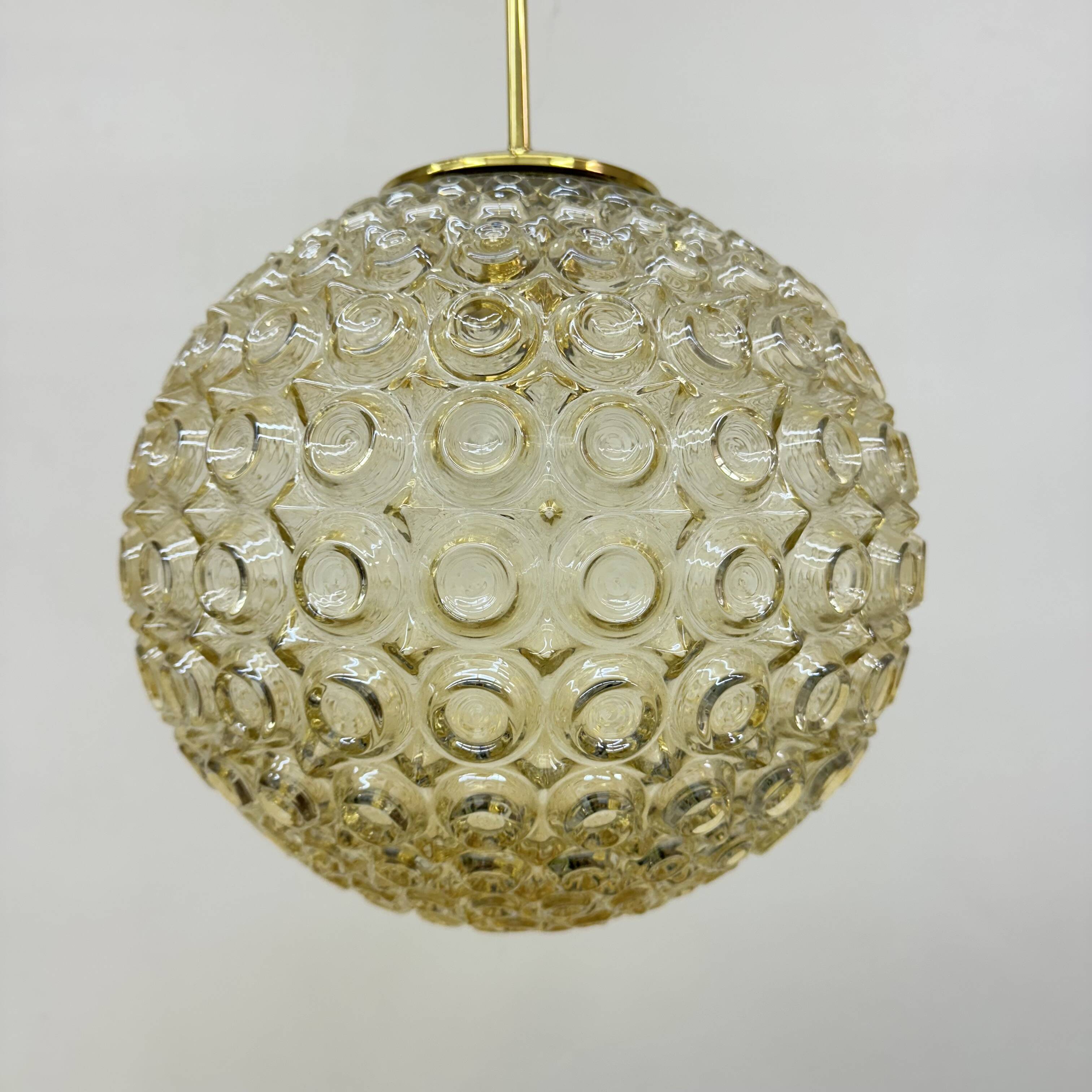 Limburg Glashütte bubble glass pendant light , 1970’s