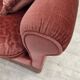 1980s, Scandinavian 2-seater sofa, pink furniture velour.