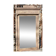 Imposing fireplace mirror in carved and painted wood, 19th century.