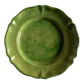 Plat en terre vernissée Biot verte XXL 1960