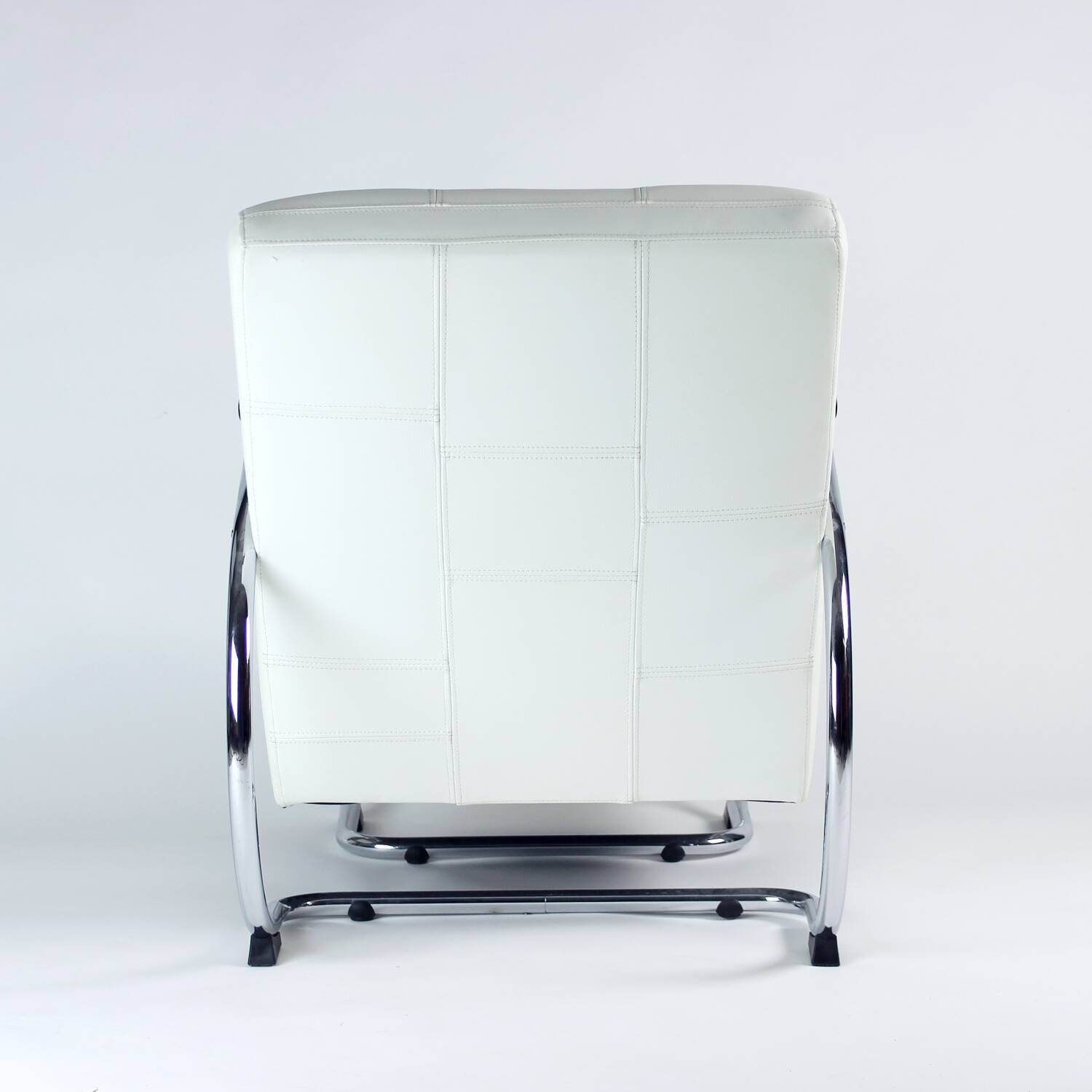 1930s Chrome & Leather Armchair By Hynek Gottwald, Czechoslovakia