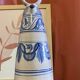 Vintage Spanish Hand Painted Glazed Ceramic Vase / Water Jug