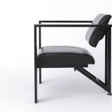 Karl Friedrich Förster Leather Armchair – German Bauhaus Design, 1970s - 2x